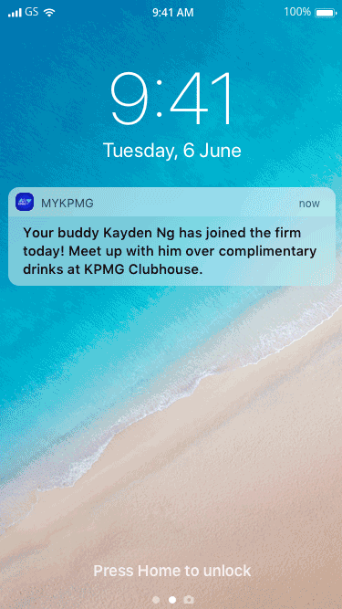 Buddy receives new joiner notification