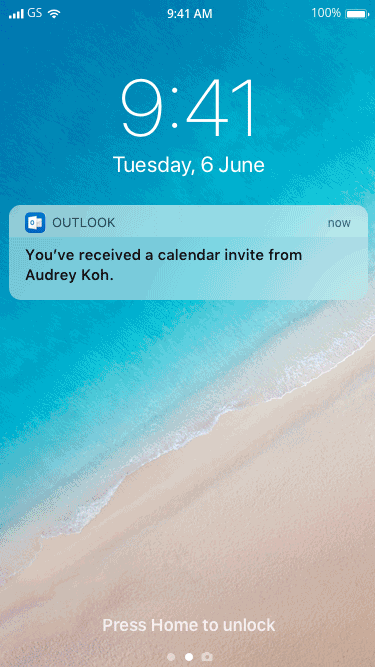 New joiner receives calendar invitation